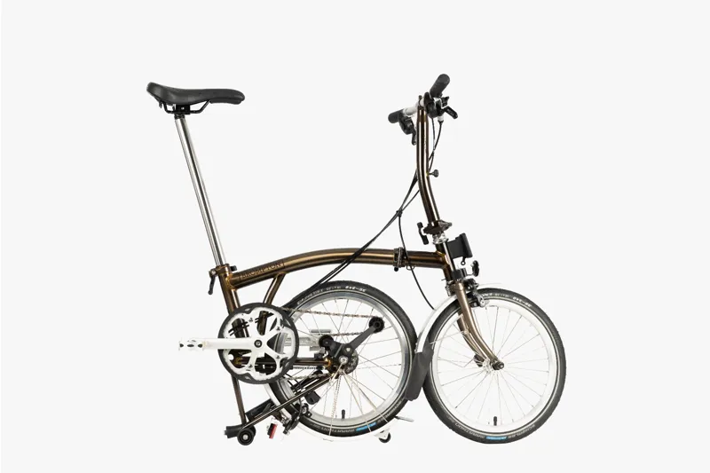 Brompton C-Line Explore Low Bar Folding Bike Black Laquer-2